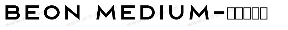 beon medium字体转换